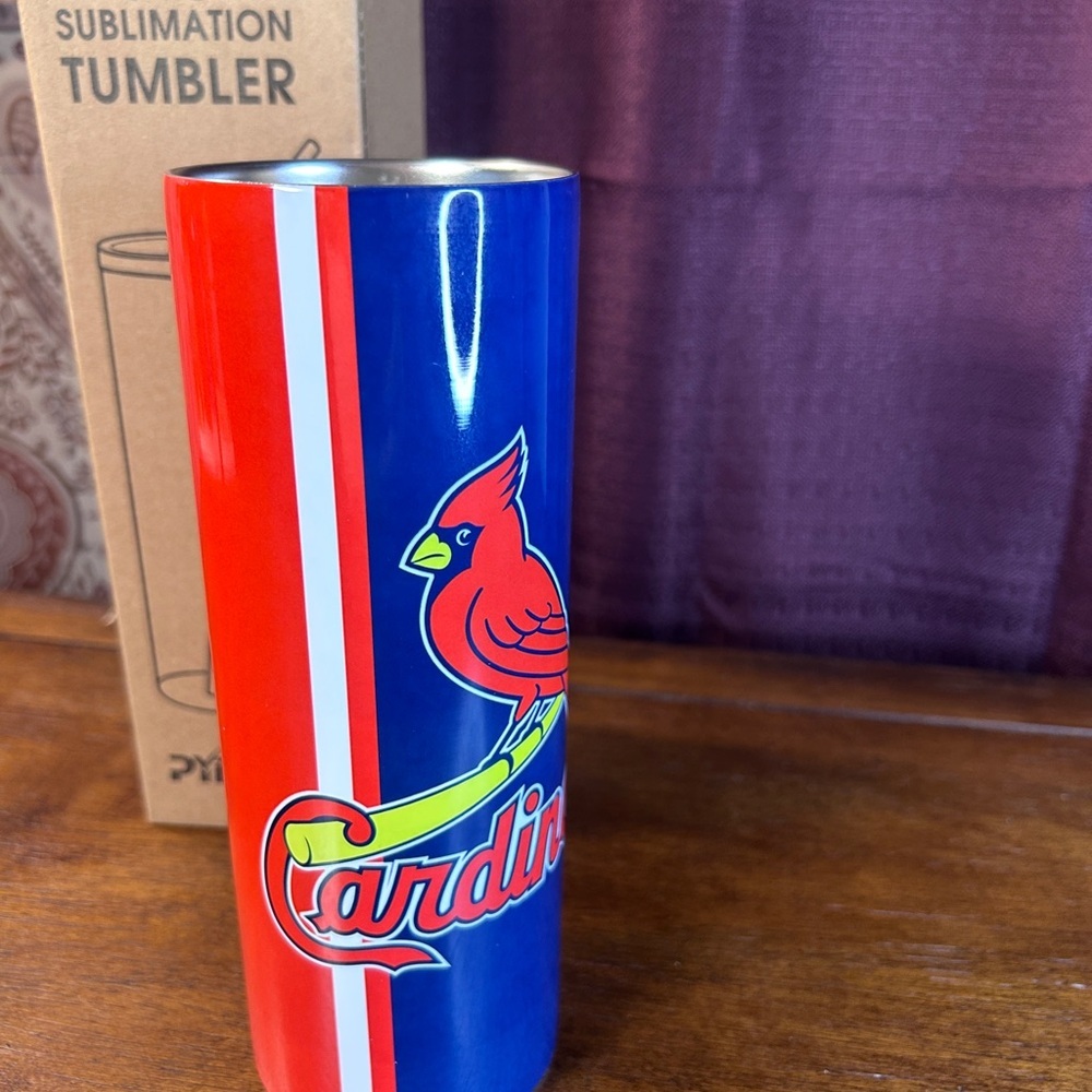 Cardinals Blue Stainless Steel Tumbler - Picture 2 of 5